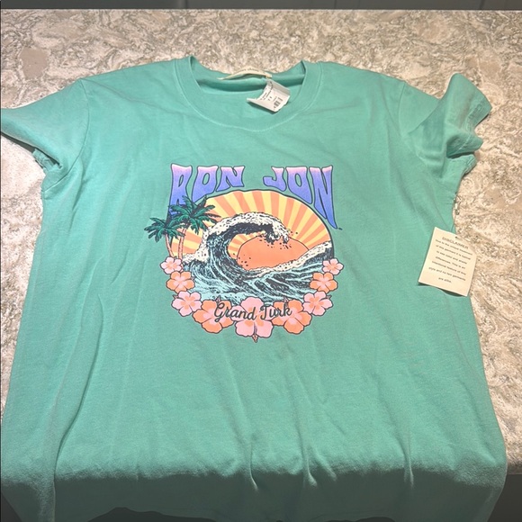Ron Jon Island Surf Tee in Aqua - Picture 1 of 1